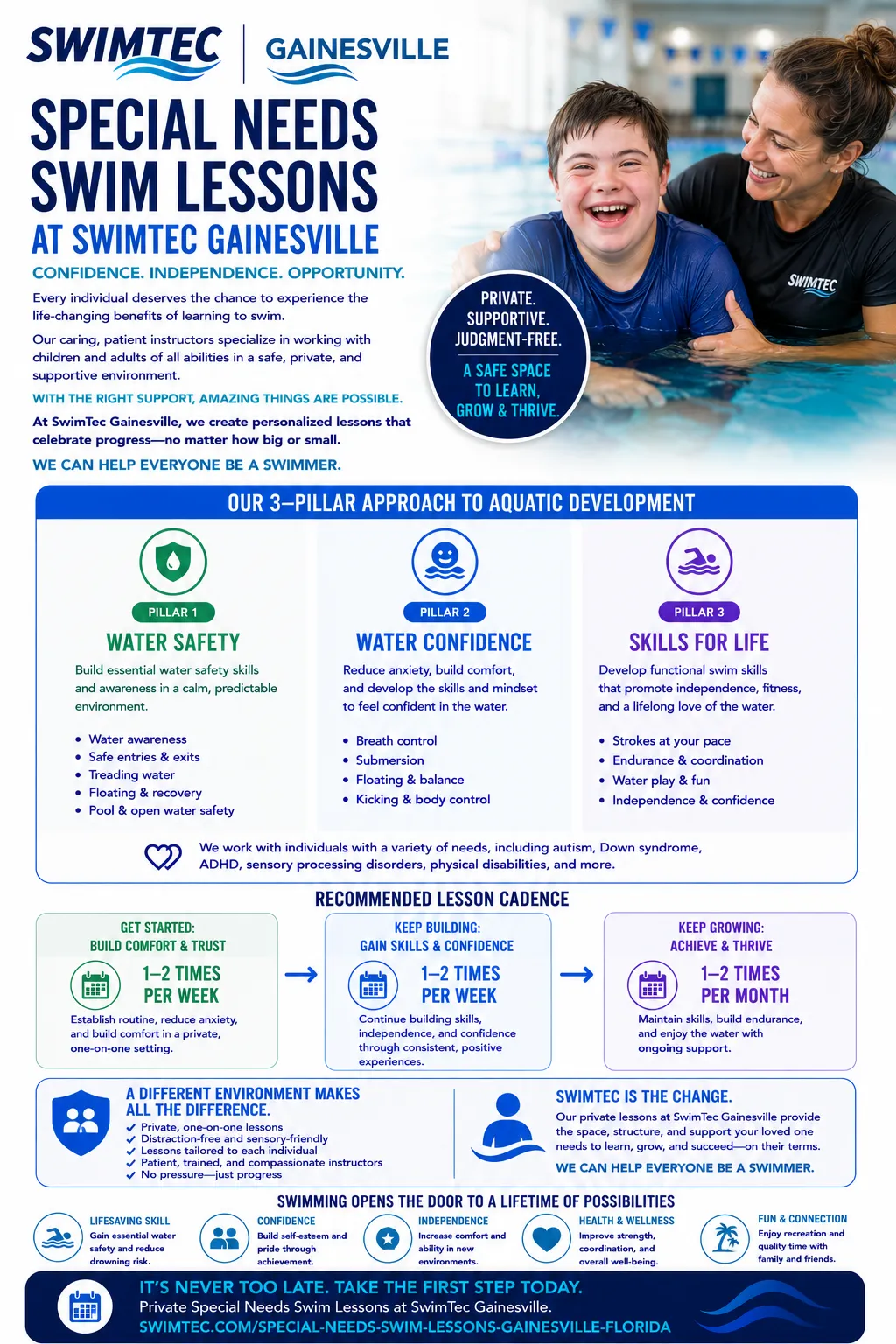 Special Needs Swim Lessons at SwimTec